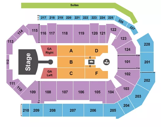 GRETA VAN FLEET Seating Map Seating Chart