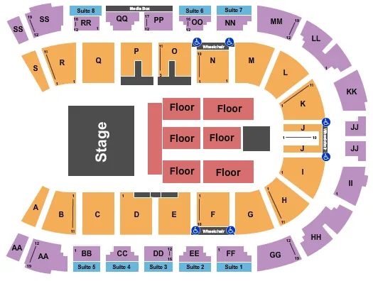VISITLETHBRIDGECOM ARENA THE ILLUSIONISTS Seating Map Seating Chart