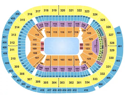 ICE SHOW Seating Map Seating Chart