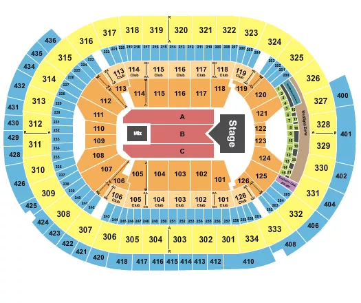 RASCAL FLATTS Seating Map Seating Chart