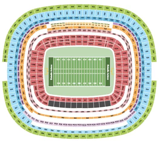 FOOTBALL 2 Seating Map Seating Chart
