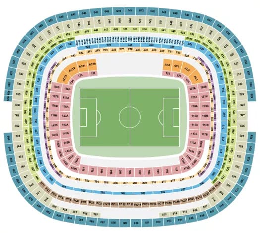 SOCCER INTERACTIVE Seating Map Seating Chart