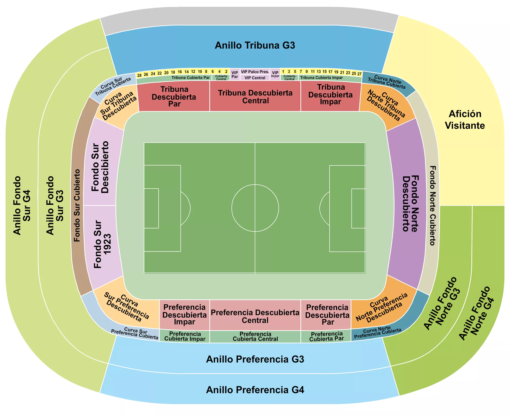 SOCCER STATIC Seating Map Seating Chart