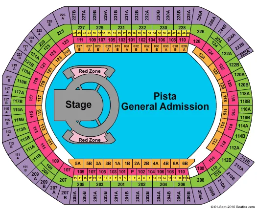 U2 Seating Map Seating Chart