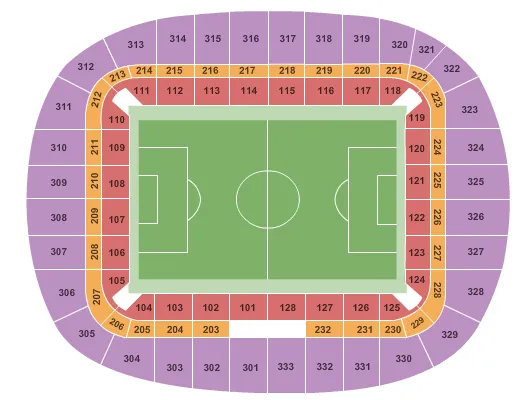 SOCCER Seating Map Seating Chart