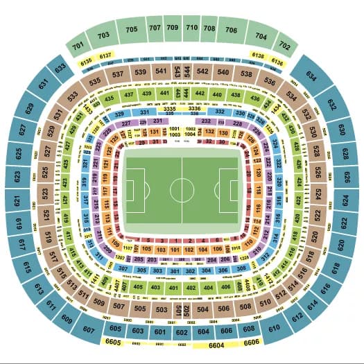 SOCCER Seating Map Seating Chart