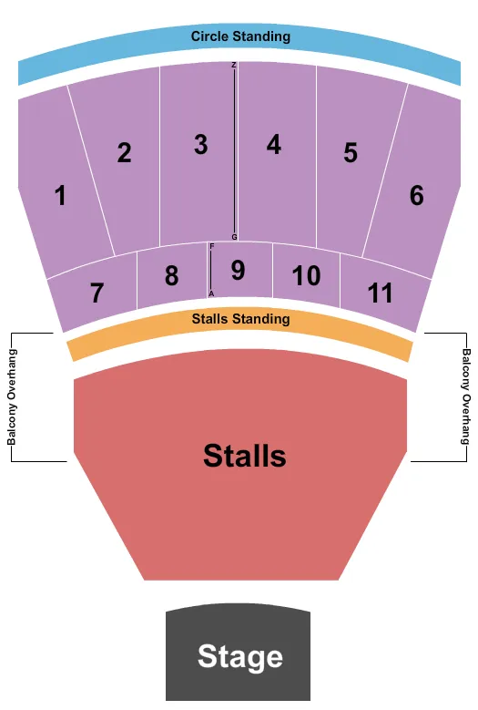 STALLS Seating Map Seating Chart
