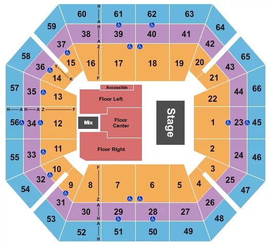 ENDSTAGE 2 Seating Map Seating Chart