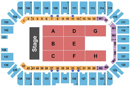 END STAGE 2 Seating Map Seating Chart