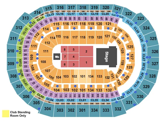 ENDSTAGE 2 Seating Map Seating Chart