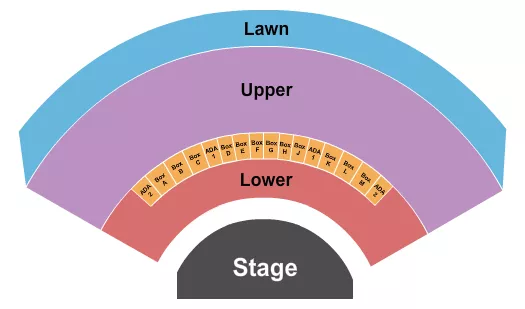 ALL GA WITH BOXES Seating Map Seating Chart