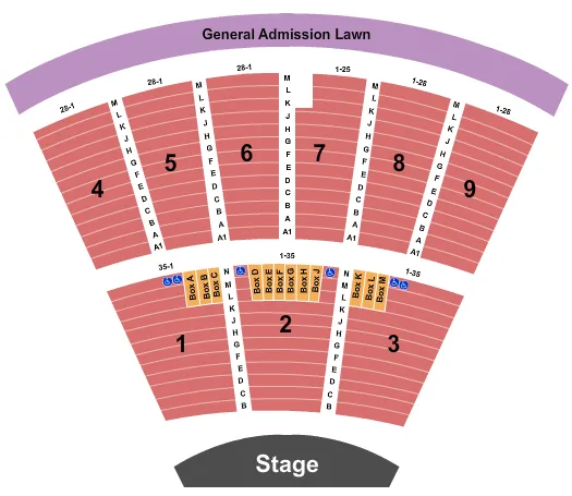 ENDSTAGE Seating Map Seating Chart