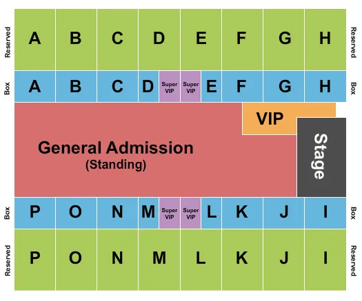 FAIR PARK COLISEUM DALLAS CODY JOHNSON Seating Map Seating Chart