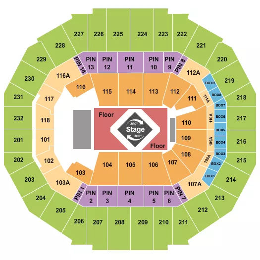 DRAKE 2 Seating Map Seating Chart