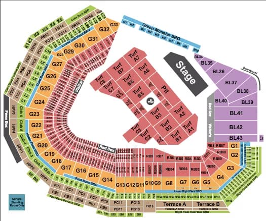 SLIPKNOT Seating Map Seating Chart