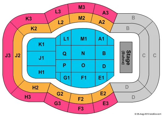 FESTHALLE FRANKFURT MICHAEL BUBLE Seating Map Seating Chart