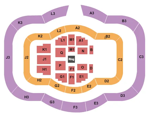 FESTHALLE FRANKFURT WWE Seating Map Seating Chart