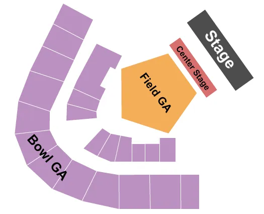 END STAGE Seating Map Seating Chart