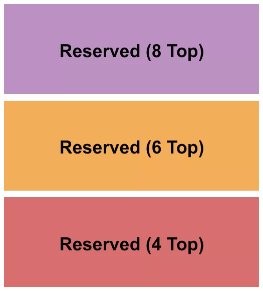 TABLES 4 6 8 Seating Map Seating Chart
