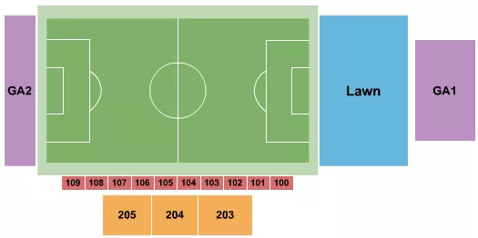 FIRSTENERGY STADIUM CUB CADET FIELD SOCCER Seating Map Seating Chart