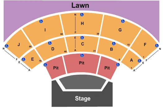 CLINT BLACK Seating Map Seating Chart