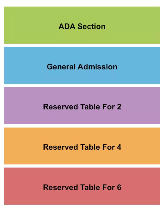 FITZGERALDS NIGHTCLUB GA RSV 2 4 6 Seating Map Seating Chart