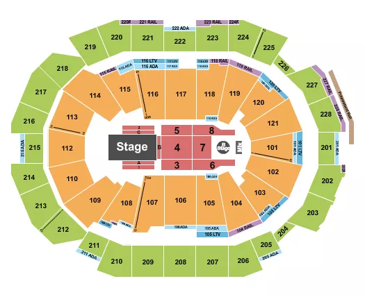 DANCING WITH THE STARS Seating Map Seating Chart