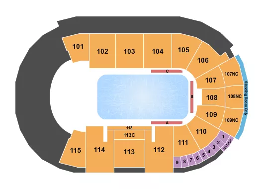 CIRQUE Seating Map Seating Chart