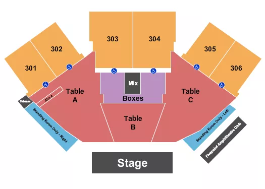 ENDSTAGE TABLES Seating Map Seating Chart