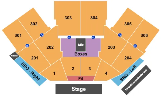 ENDSTAGE GA PIT 3 Seating Map Seating Chart