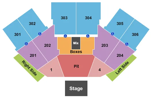 ENDSTAGE GA PIT 4 Seating Map Seating Chart