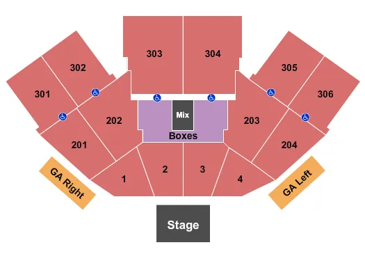 ENDSTAGE 2 Seating Map Seating Chart