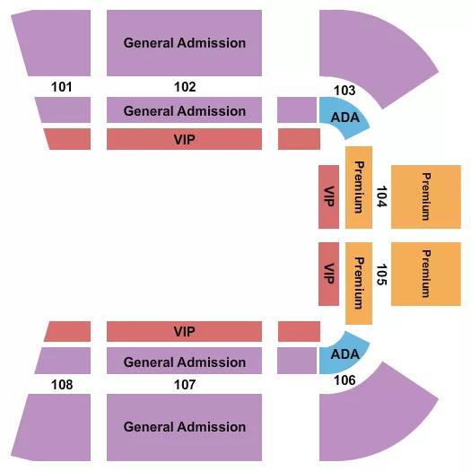 FORT LAUDERDALE SWAP SHOP THUNDERBIRD DRIVE IN VILLA LATINA PLAZA Seating Map Seating Chart