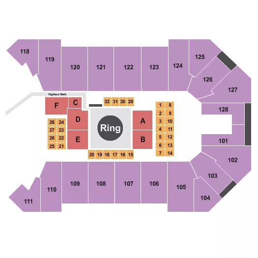 MMA 2 Seating Map Seating Chart