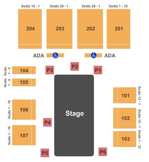 CIRCUS Seating Map Seating Chart