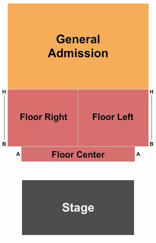 FRANK J PASQUERILLA CONFERENCE CENTER ENDSTAGE GA Seating Map Seating Chart