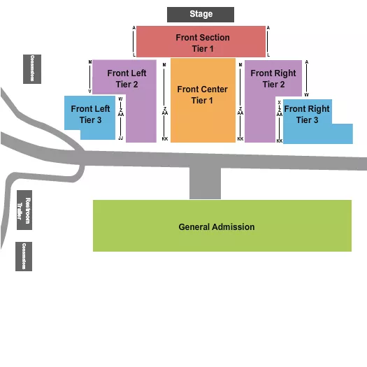 ENDSTAGE 3 Seating Map Seating Chart