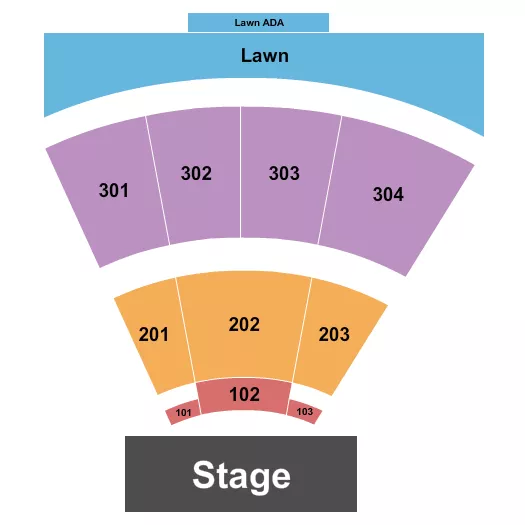 ENDSTAGE RSV NUMBERS Seating Map Seating Chart