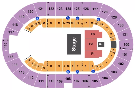 MYKE TOWERS Seating Map Seating Chart