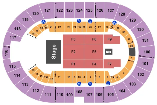 ZION LENNOX Seating Map Seating Chart