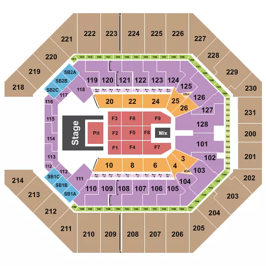 DOJA CAT Seating Map Seating Chart