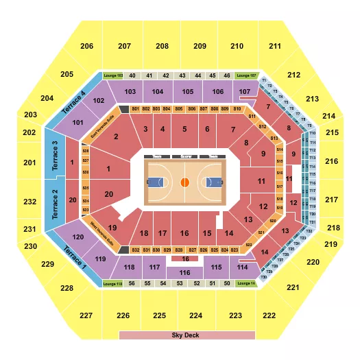 BASKETBALL IHSAA Seating Map Seating Chart