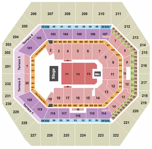 ENDSTAGE 3 Seating Map Seating Chart