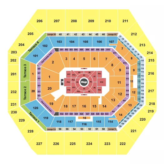 NATE BARGATZE Seating Map Seating Chart