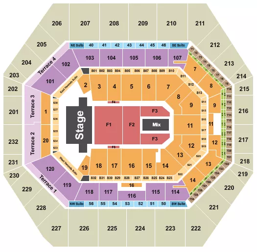 TSO 1 Seating Map Seating Chart