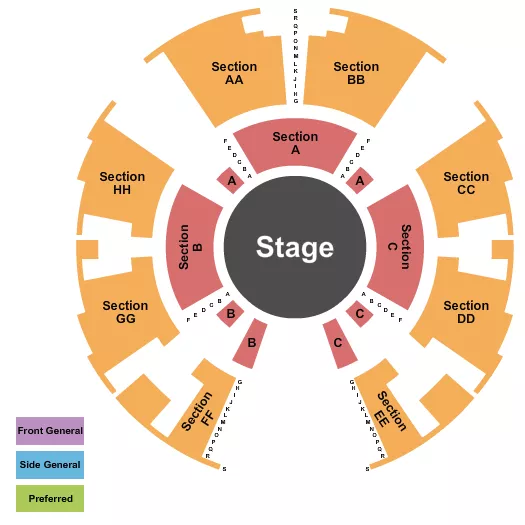 CIRCUS VAZQUEZ Seating Map Seating Chart