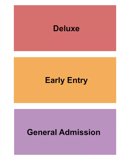 DELUXE EARLY ENTRY GA Seating Map Seating Chart