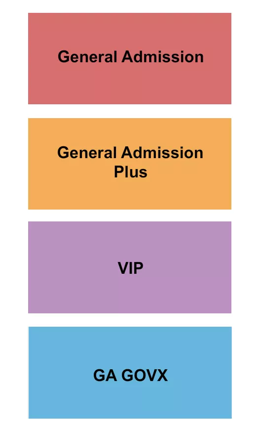 ROCK THE COUNTRY 2 Seating Map Seating Chart