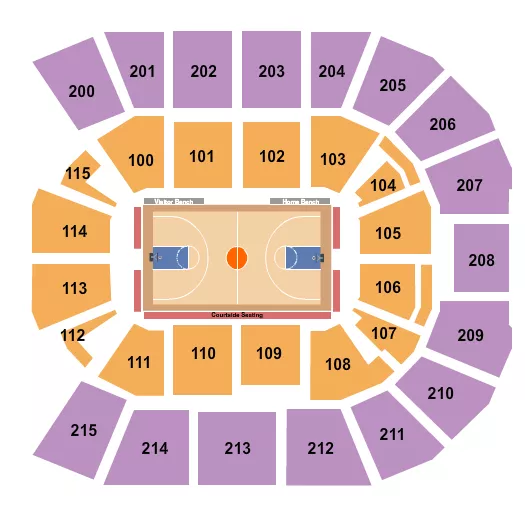 BASKETBALL Seating Map Seating Chart