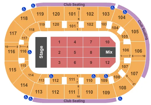 ENDSTAGE 2 Seating Map Seating Chart